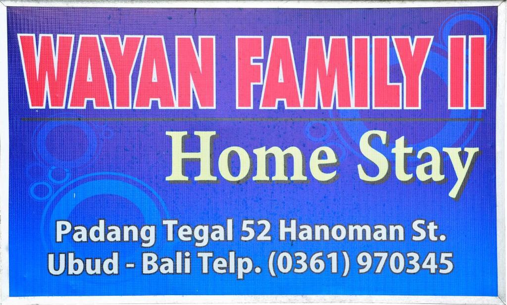 Wayan Family II Homestay 우붓 외부 사진